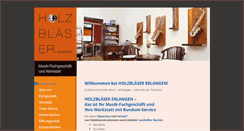 Desktop Screenshot of holzblaeser-erlangen.de
