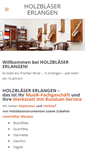 Mobile Screenshot of holzblaeser-erlangen.de